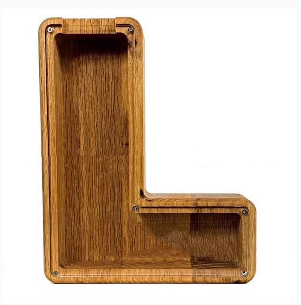 Wooden Letter Piggy Bank - Creative Alphabet Money Box