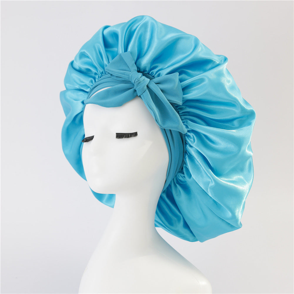 Satin Ribbon Round Hat Bow Imitation Silk Beauty and Hair Care