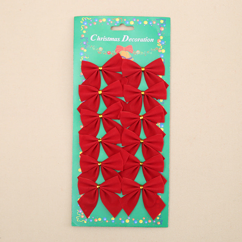 Christmas Tree Ornaments Decoration Bow | Xmas Holiday Decor