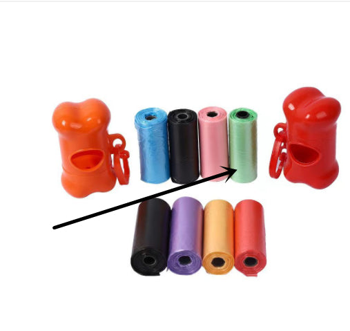 Dog Poop Bags - Leak-Proof Waste Bags on Rolls, 6 Colours