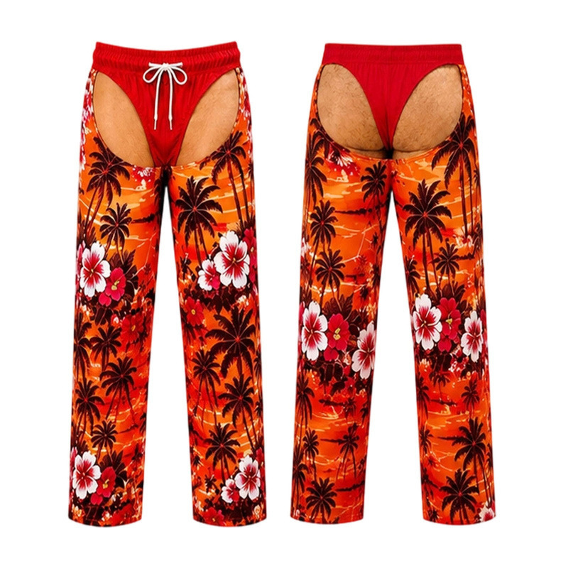 Unisex Funny 3D Thong Illusion Print Pants