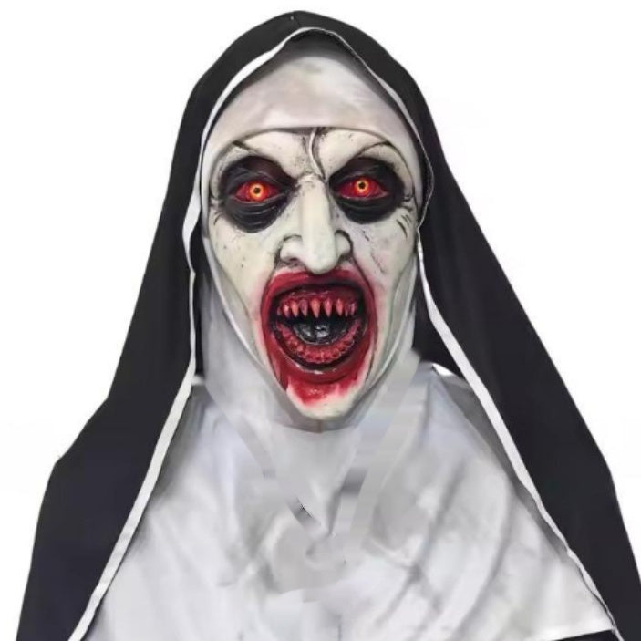 Glowing Horror Halloween Mask - Light-Up Thriller Headgear for Party & Cosplay
