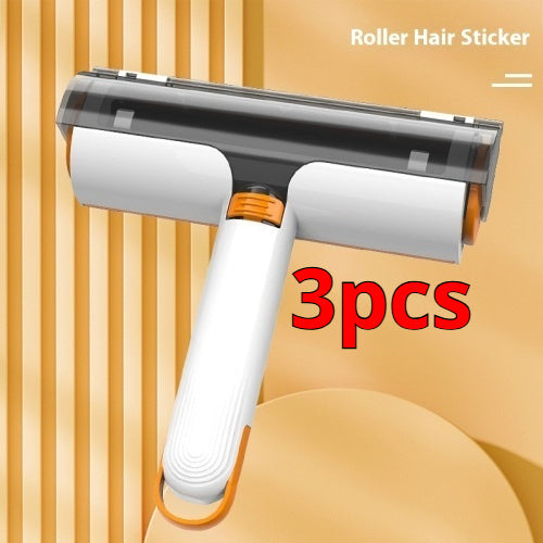 2-in-1 Reusable Pet Hair Remover Roller - Washable Lint Brush for Sofa & Clothes