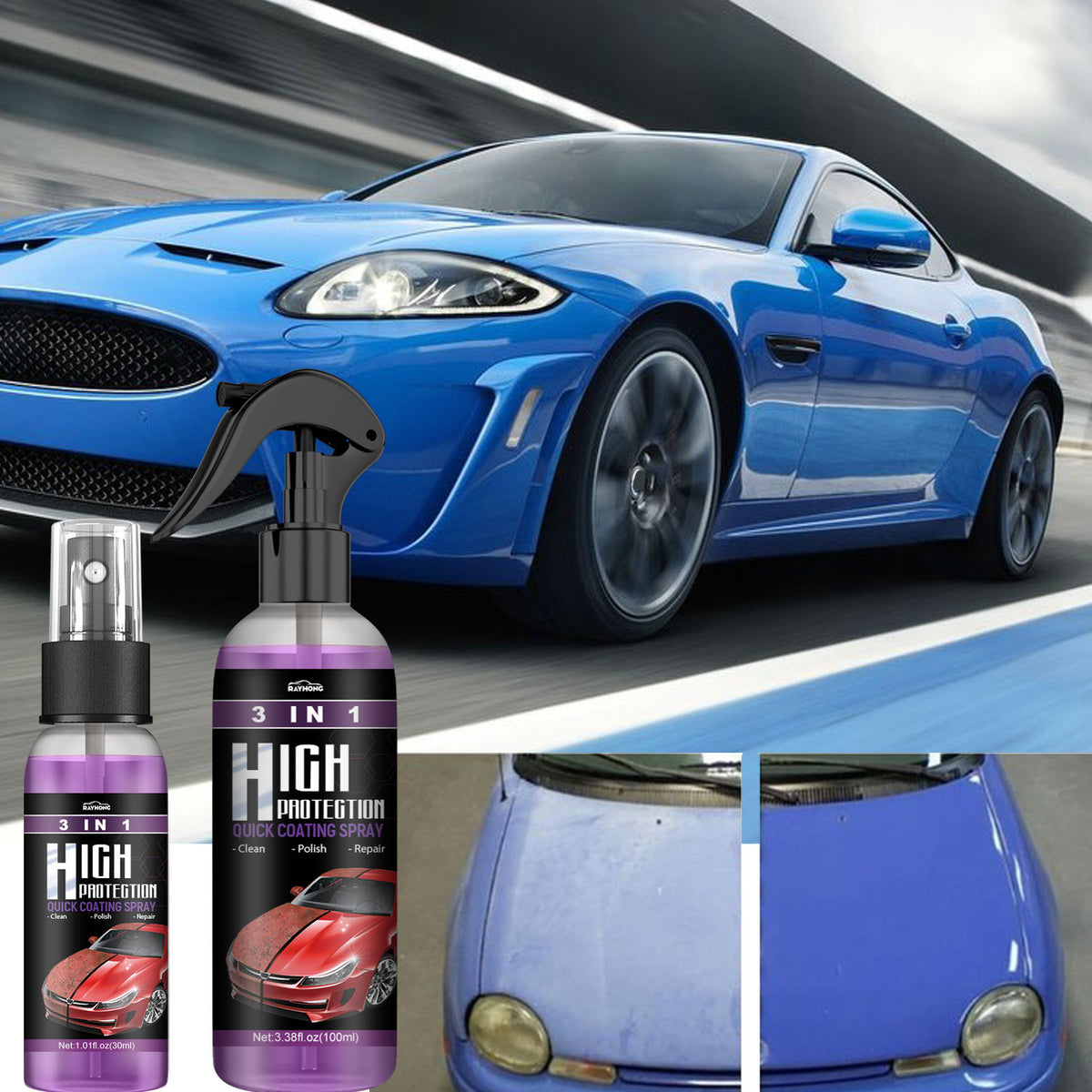 3 in 1 High Protection Fast Car Paint Spray Automatic