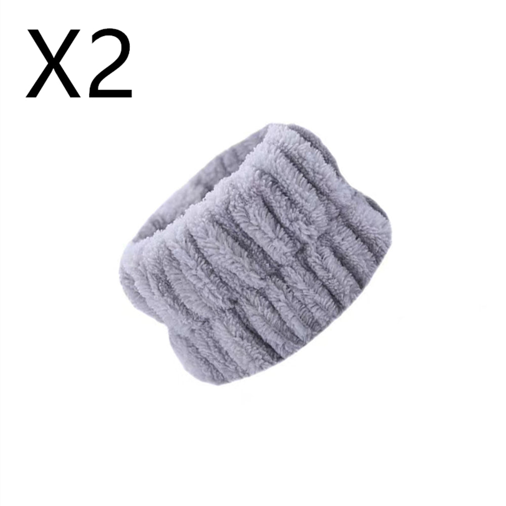 Microfiber Wrist Wash Bands - Absorbent Face Washing Wristbands to Prevent Drips
