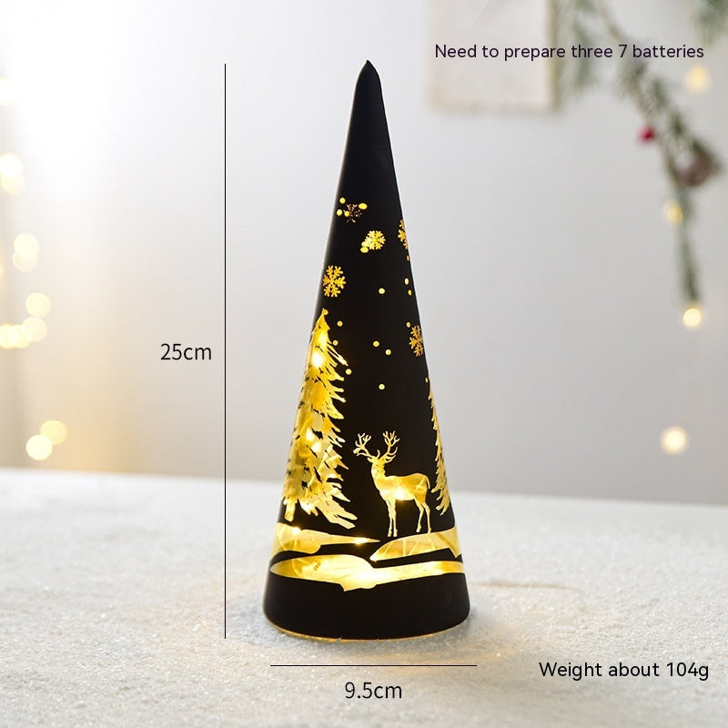 Christmas Luminous Glass Desktop Decoration | Xmas Holiday Decor