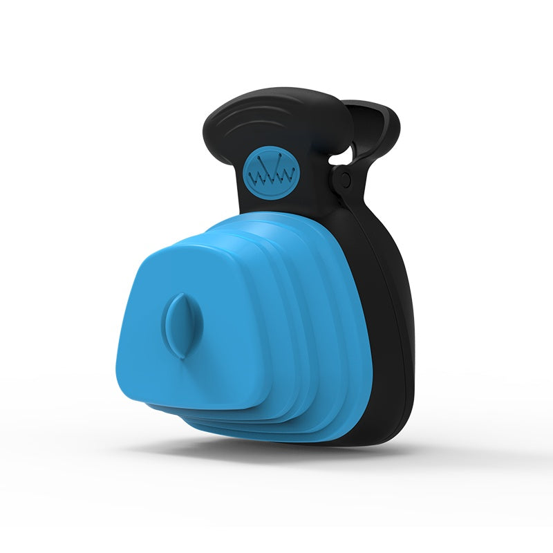 Foldable Dog Poop Scooper with Bag Dispenser - Portable Travel Pooper Scooper