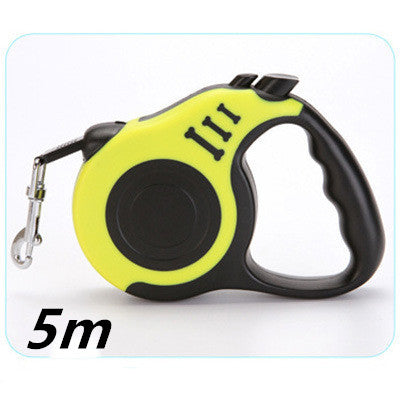 Retractable Dog Leash 3m / 5m - One-Button Brake & Lock Automatic Pet Lead