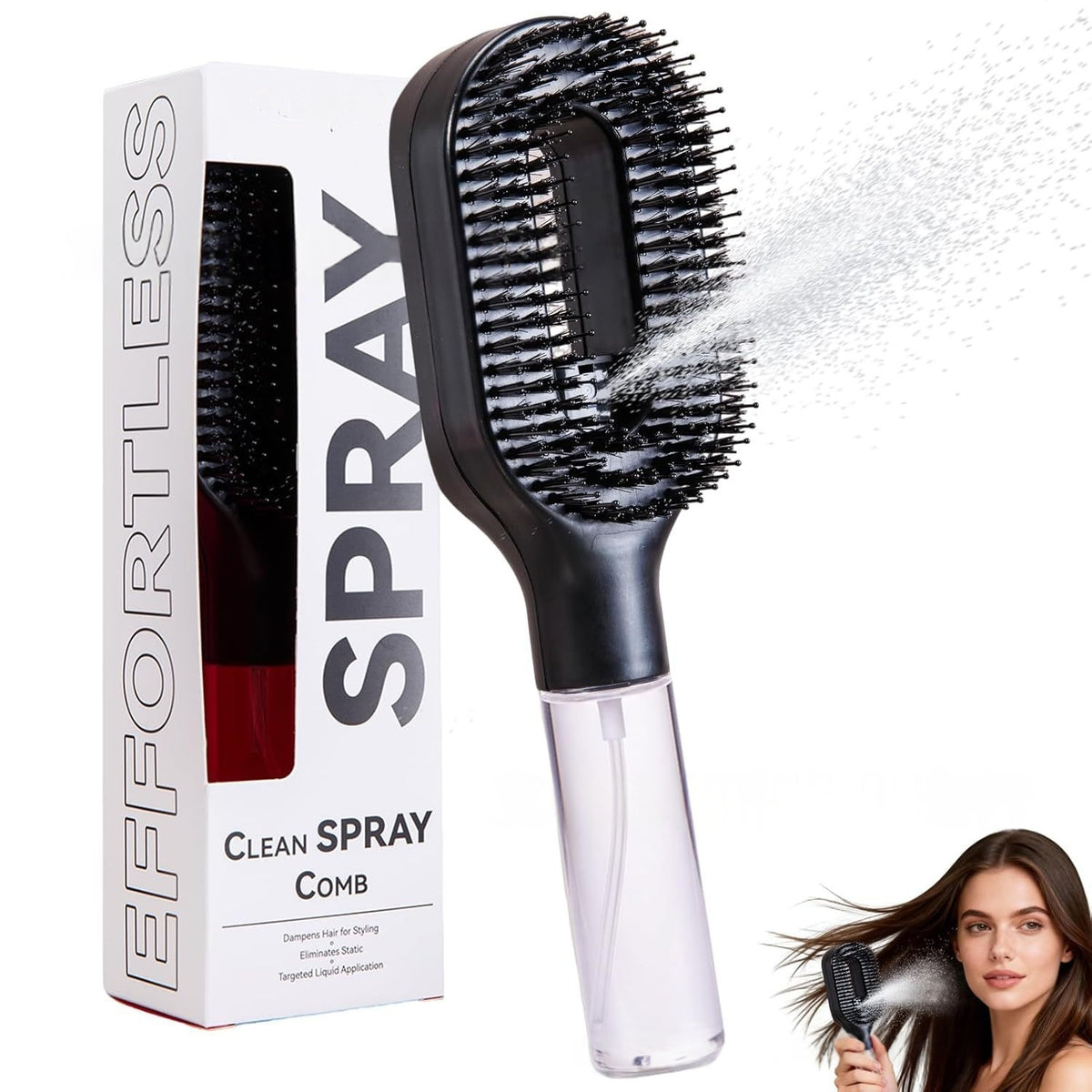 2-in-1 Sprayer Comb - Detangling Scalp Massage Brush