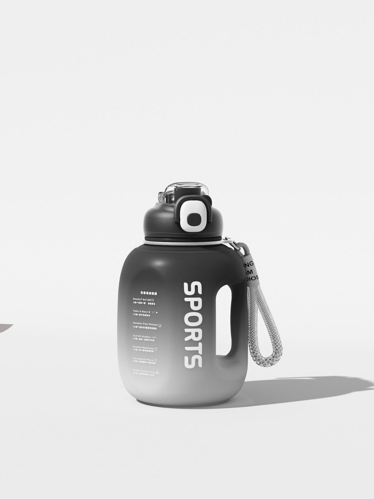 1.7L Portable Sports Water Bottle - Large Capacity Outdoor Gym Bottle