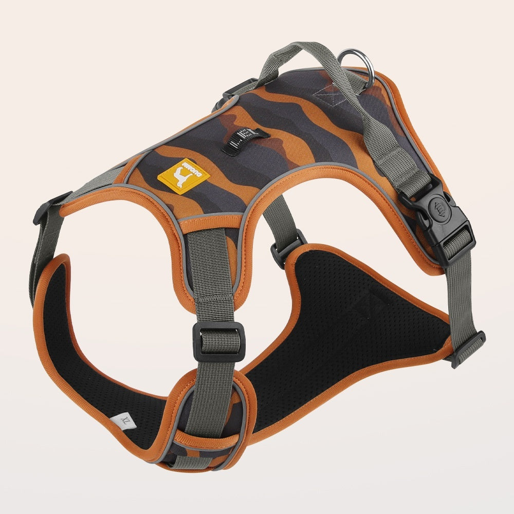 Reflective Dog Harness with Back Handle - Oxford Commuter Harness for Walks