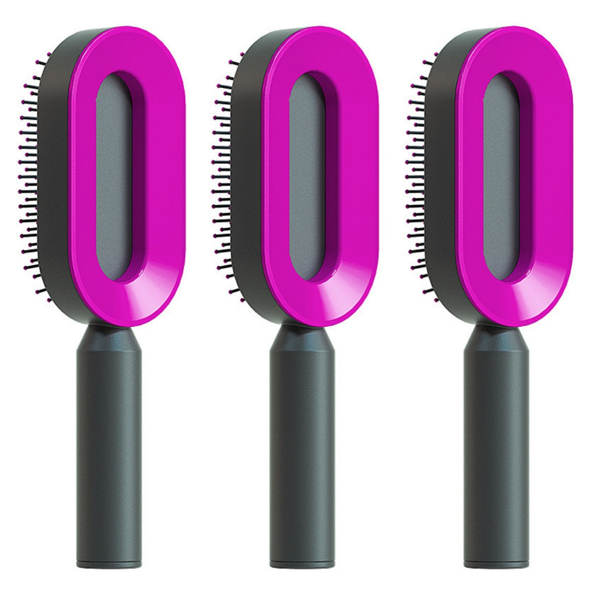 Self Cleaning Hair Brush for Women One-Key Loss Airbag Massage Scalp