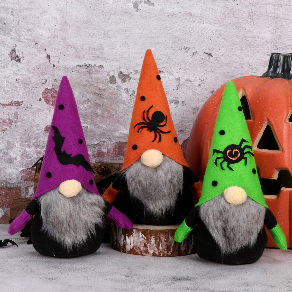 Halloween Gnome Plush Doll - Faceless Witch Hat Gnome Table Decoration