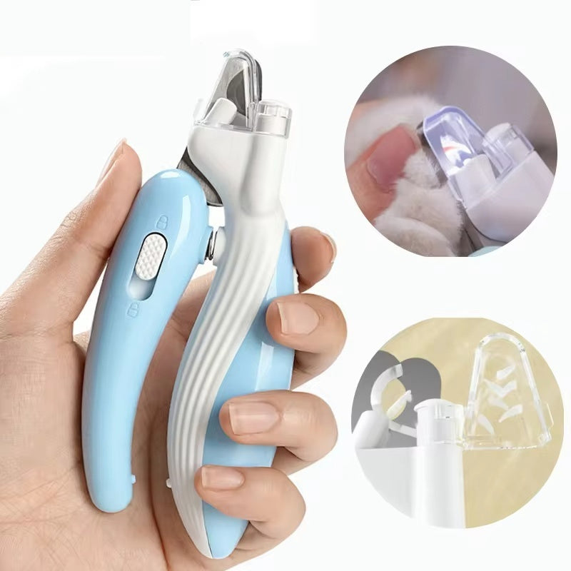 LED Pet Nail Clipper - Safe Cat & Dog Nail Trimmer with Blood-Line Light