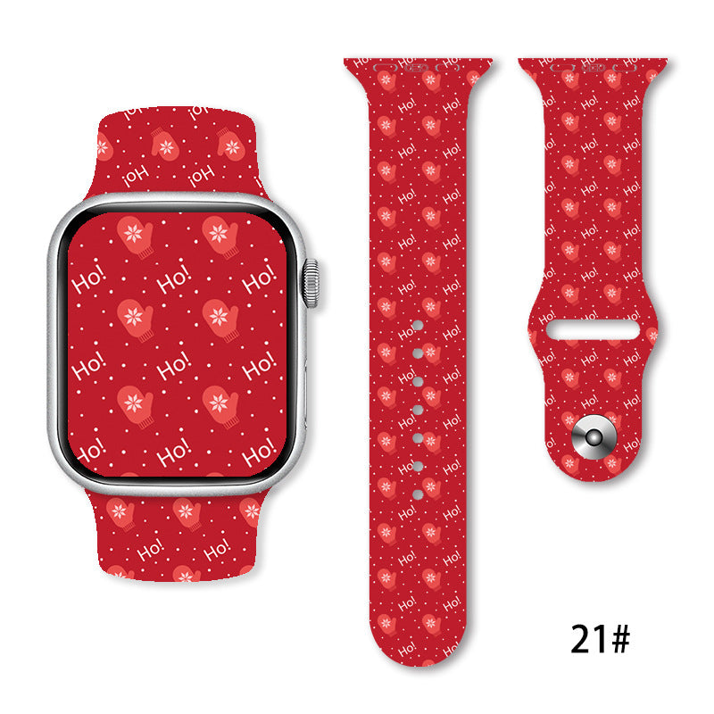 Christmas Silicone Strap Printing Suitable | Xmas Holiday Decor