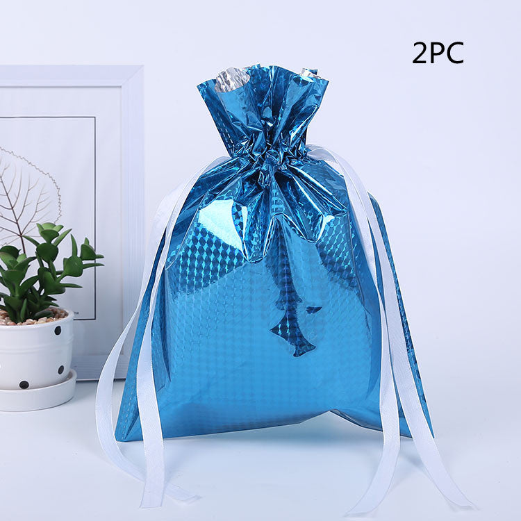 Christmas Gift Wrapping Bag Drawstring Decoration | Xmas Holiday Decor