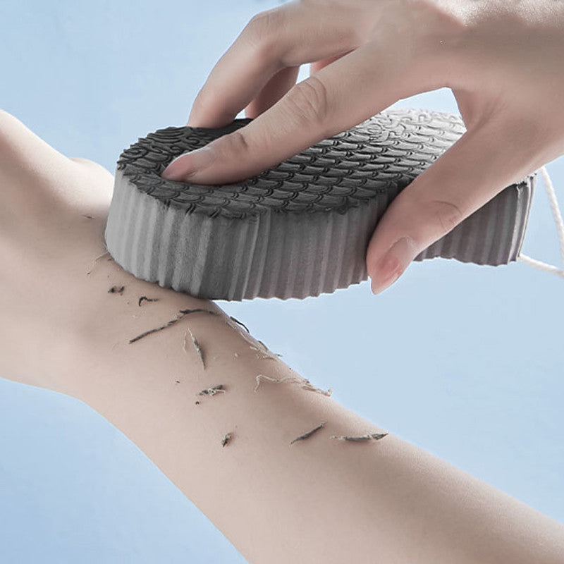 3D Fish Scale Body Scrub Sponge - Exfoliating Bath Sponge