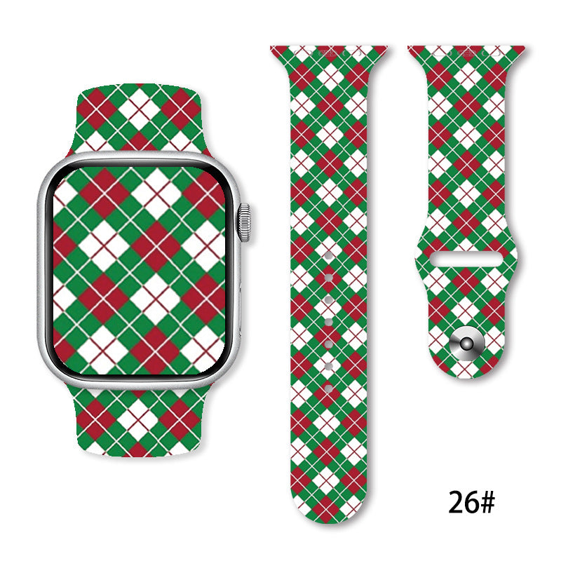 Christmas Silicone Strap Printing Suitable | Xmas Holiday Decor