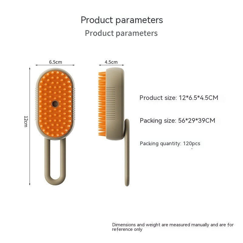 3-in-1 Cat Steam Brush - Electric Spray Massage Comb for Pet Hair Removal