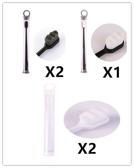 Ultra-Fine Super Soft Bristle Toothbrush - Gentle Gum Care