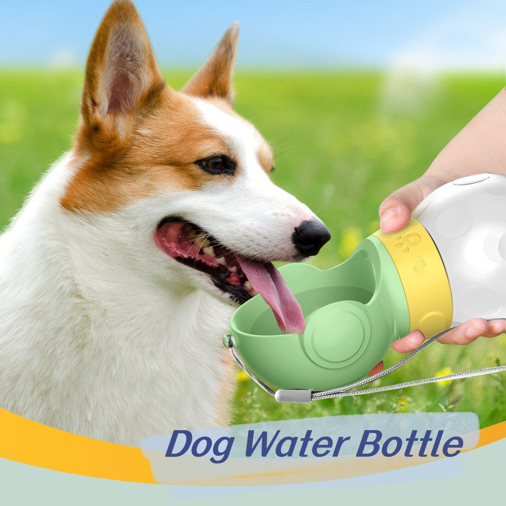Leakproof Dog Water Bottle 380 ml - Portable Travel Pet Drinker with Bowl