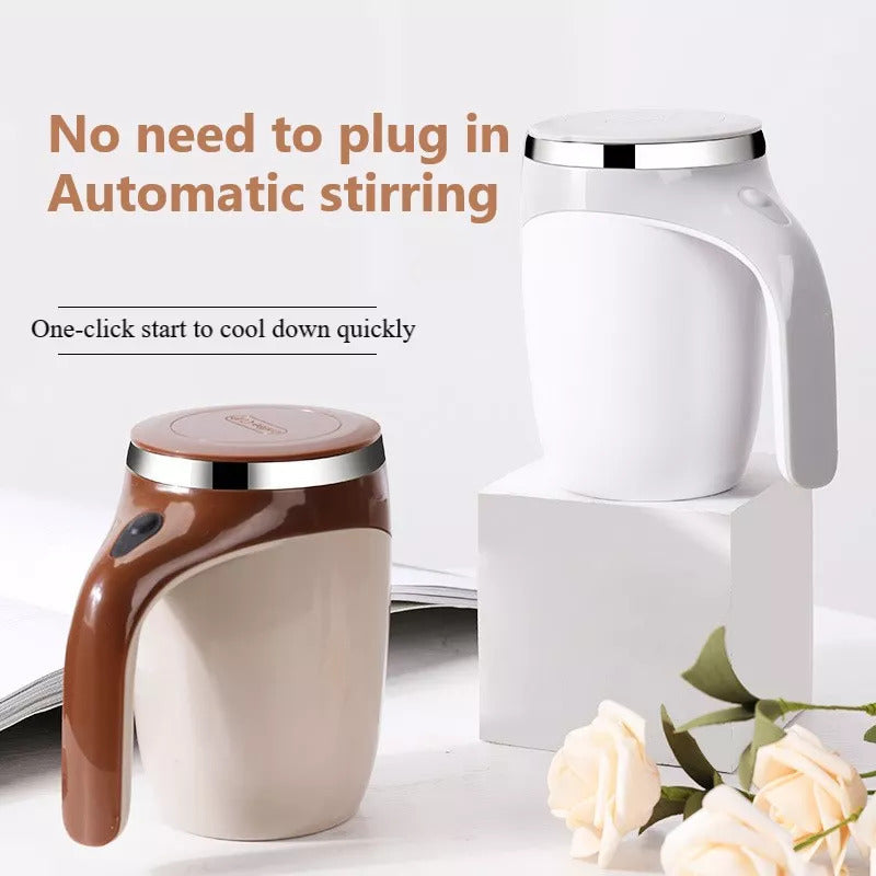Automatic Self-Stirring Stainless Steel Mug
