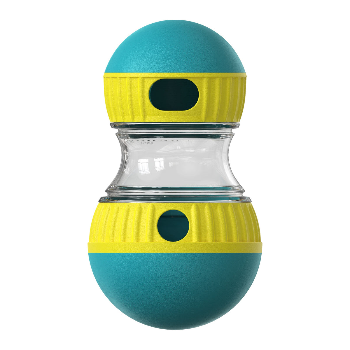 Dumbbell Treat Dispensing Dog Toy - Slow Feeder Tumbler Puzzle for Smart Dogs