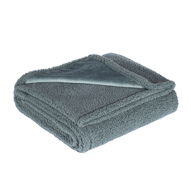 Thick Sherpa Fleece Pet Blanket - Waterproof Dog Blanket for Bed, Sofa & Car