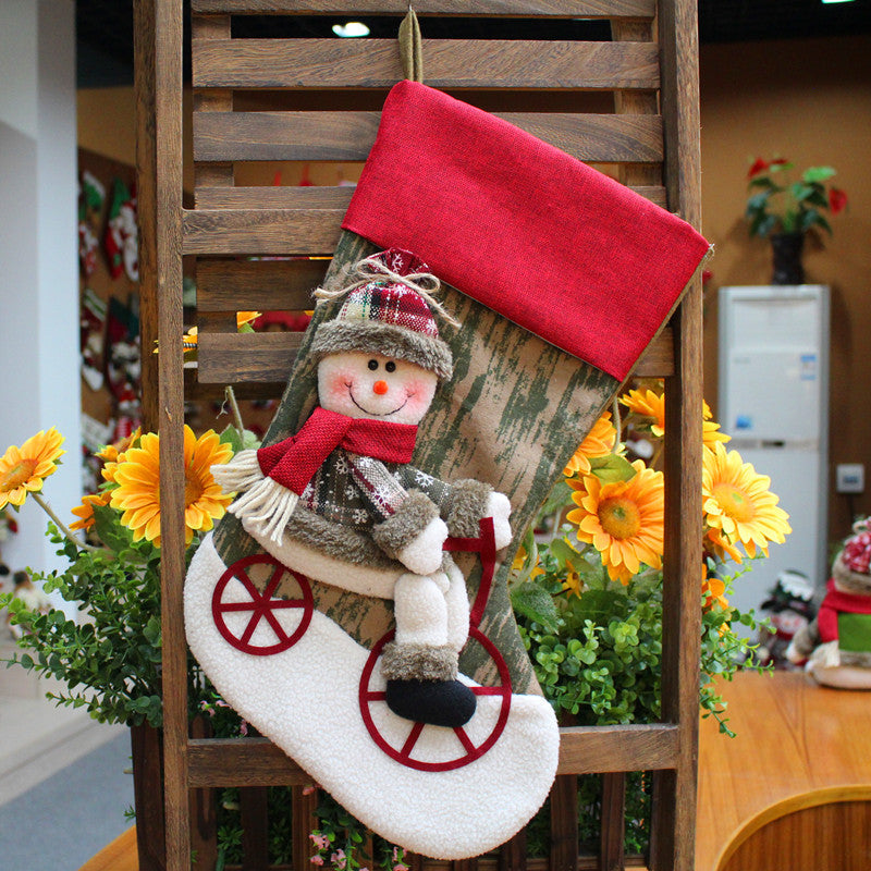 Christmas Decorations Santa Claus Socks Tree Pendant Gift Bag | Holiday Gift