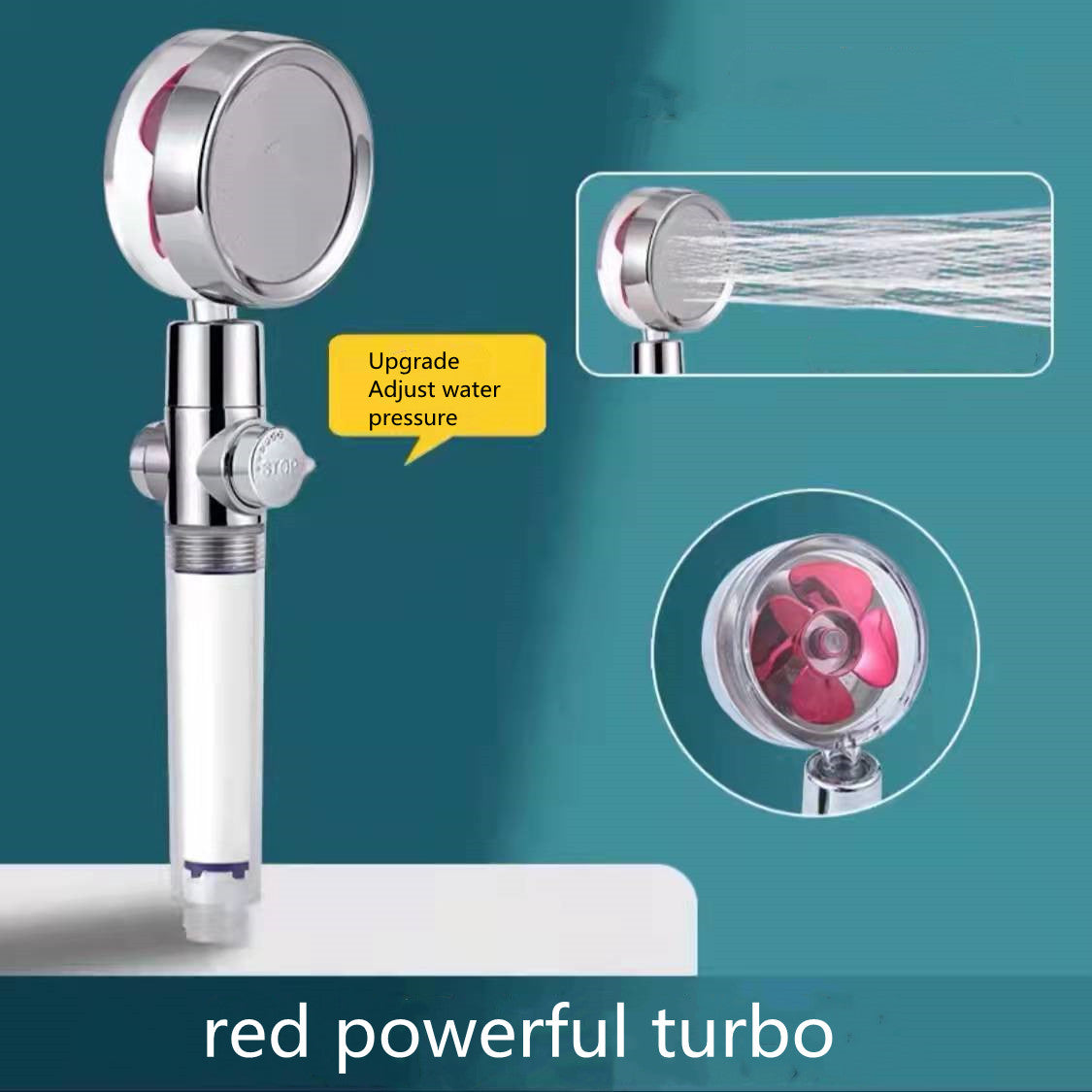 360° Rotating Water Saving Shower Head - High Pressure Rain Spray Nozzle