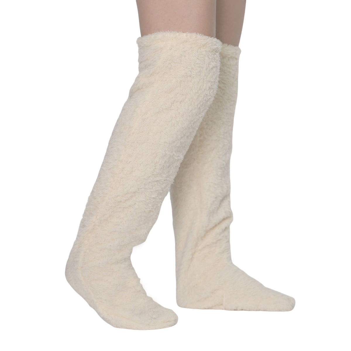 Over Knee High Fuzzy Long Socks Winter Warm Cold Leg Joint Cold-Proof