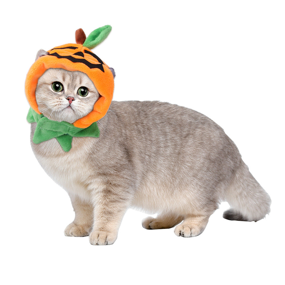 Halloween Pumpkin Double-sided Dog Cloak Cat Ornaments