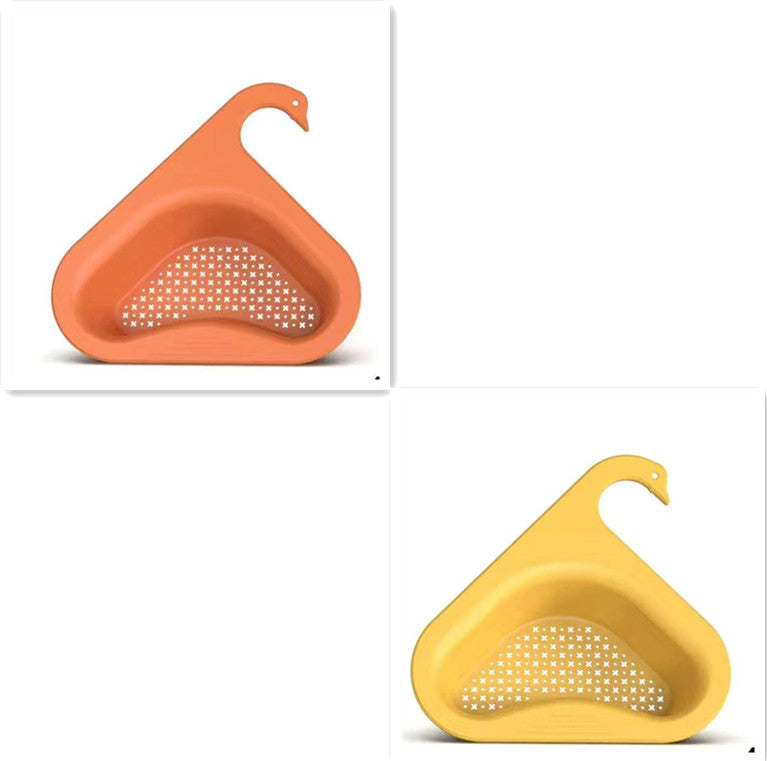 Hanging Swan Kitchen Drainer - Multifunctional Sink Sponge & Dish Rack