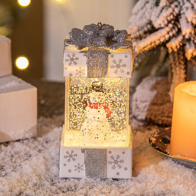 Christmas Decorations Crystal Ball Gift Box Lights | Xmas Holiday Decor