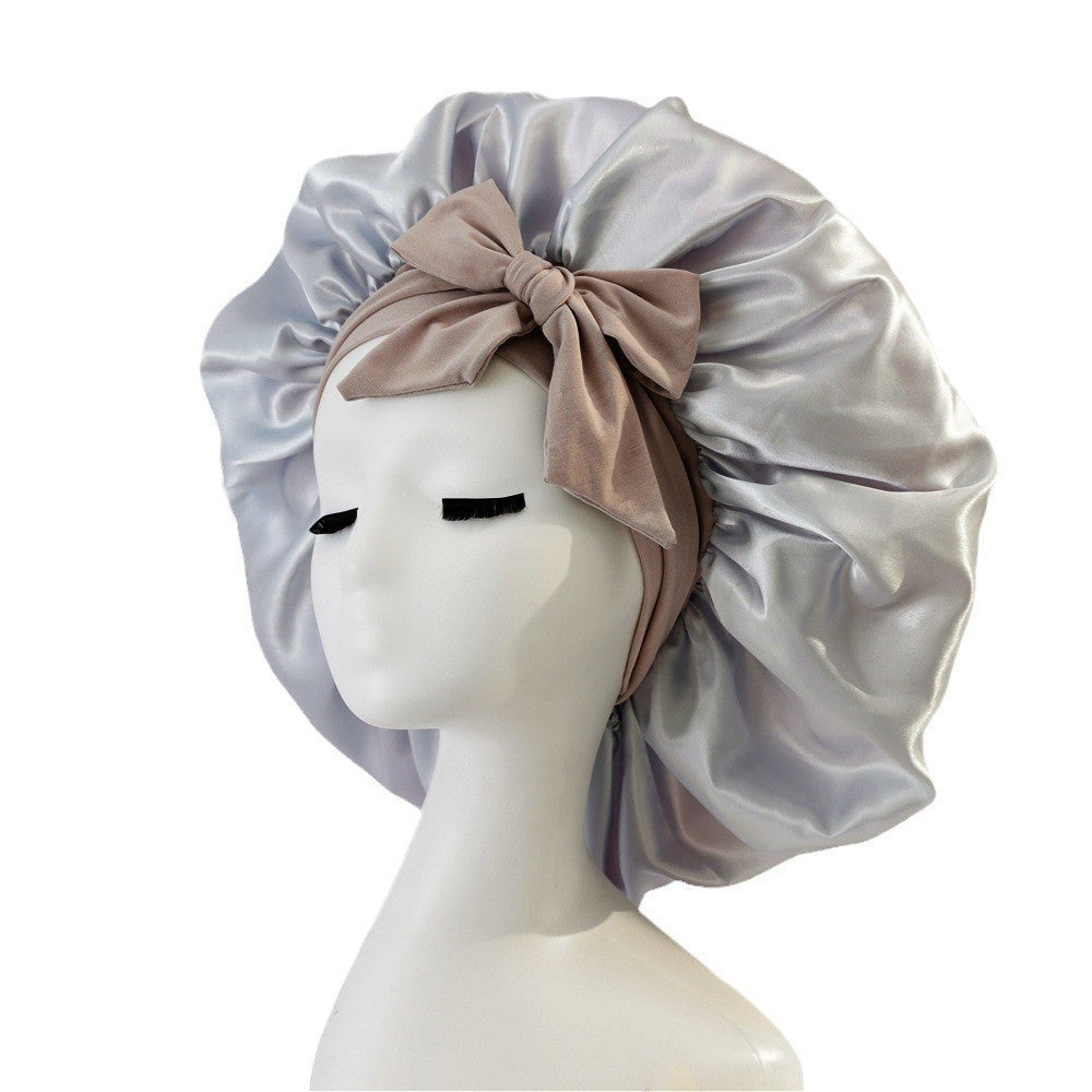 Satin Ribbon Round Hat Bow Imitation Silk Beauty and Hair Care