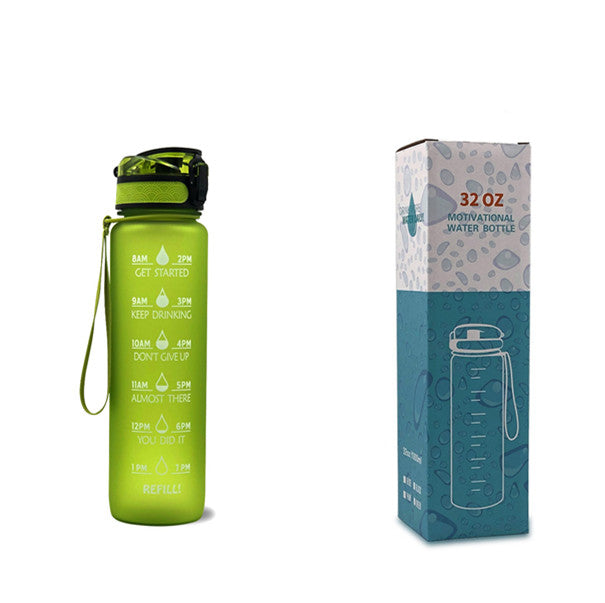1 L Motivational Water Bottle with Time Markers
