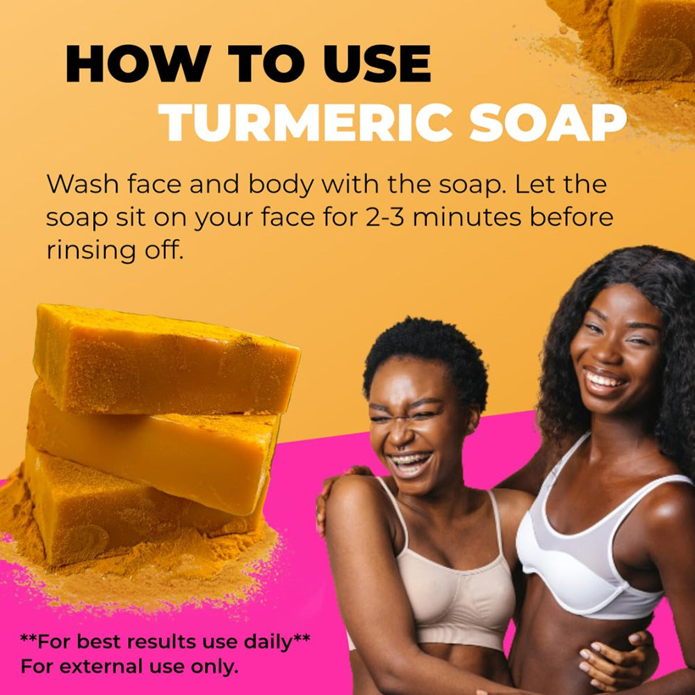 Turmeric Kojic Acid Soap - Brightening Handmade Face & Body Bar