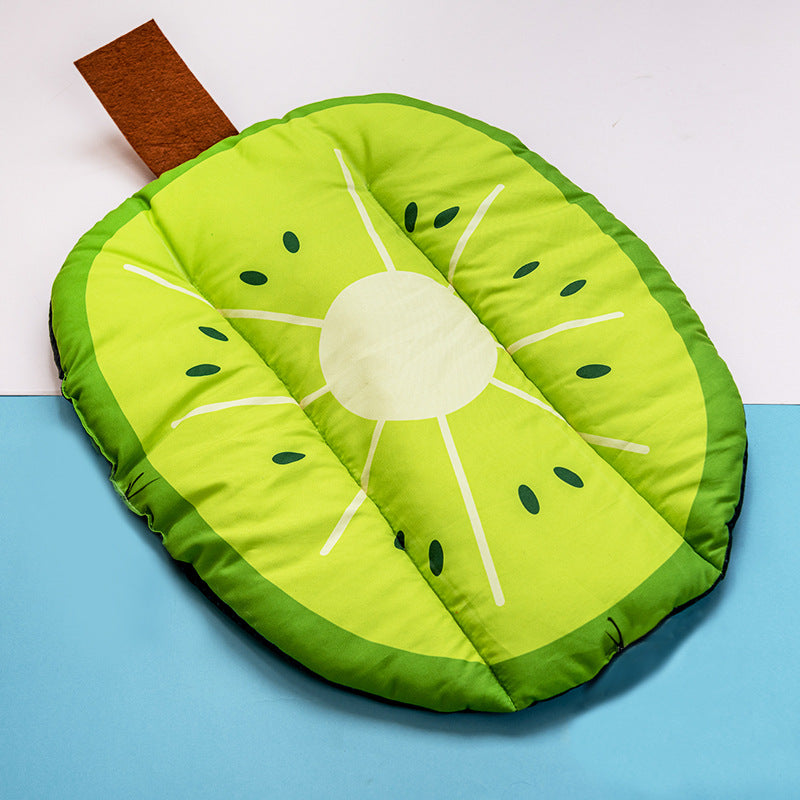 Fruit Design Pet Cooling Mat - Washable Summer Self-Cooling Pad for Dogs & Cats