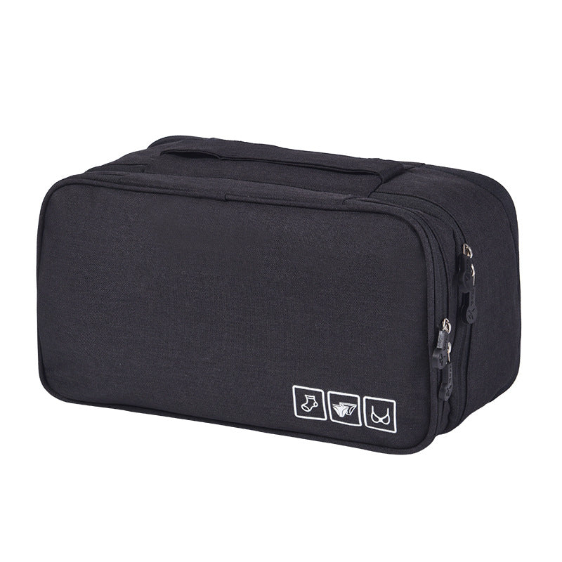 3-Layer Travel Makeup Bag - Multi-Function Cosmetic Organizer Case