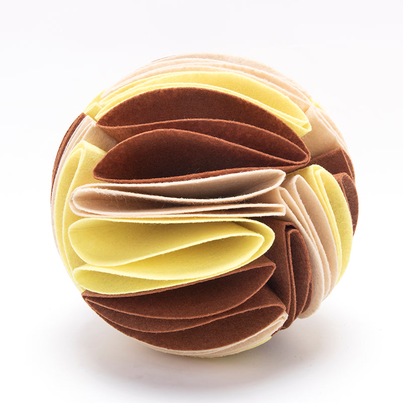 Foldable Dog Snuffle Ball - Treat Hiding IQ Training Toy for Dogs & Cats