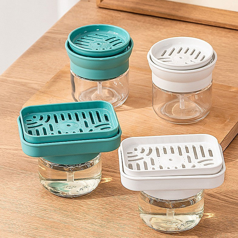 Glass Pump Bottle - Automatic Liquid Soap & Lotion Dispenser