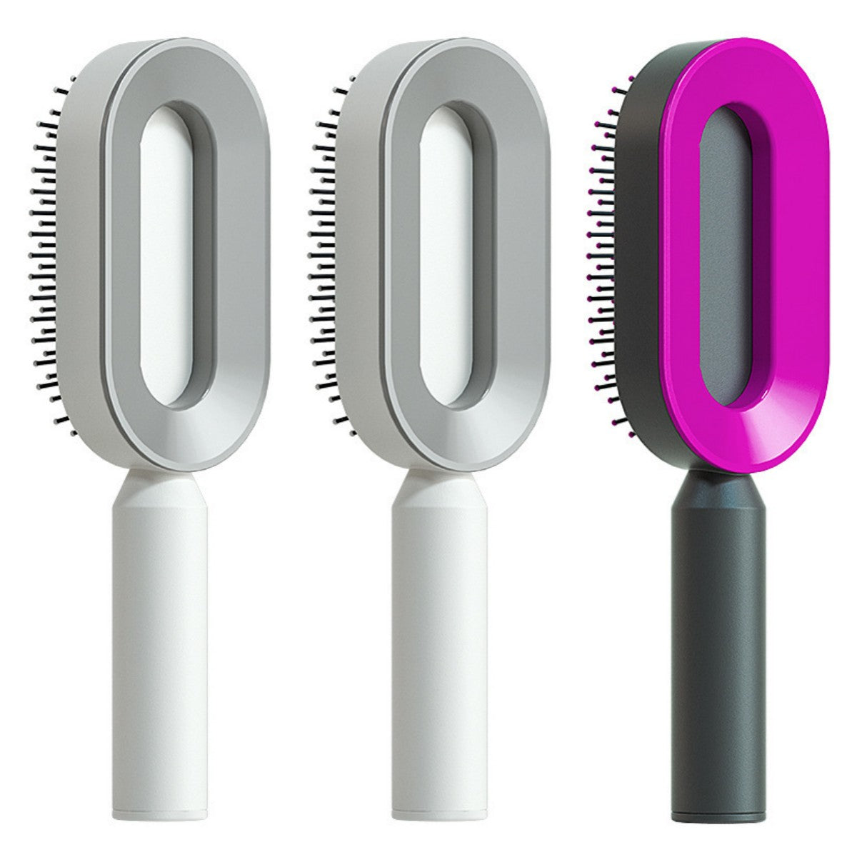 Self Cleaning Hair Brush for Women One-Key Loss Airbag Massage Scalp