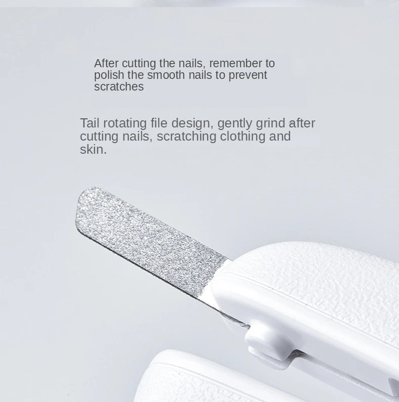 Professional LED Pet Nail Clipper - Half-Moon Blade Dog & Cat Claw Trimmer with File