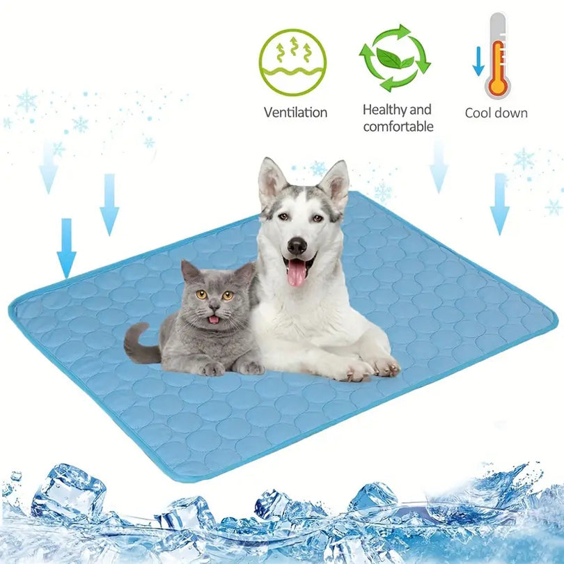 Extra Large Dog Cooling Mat - Summer Ice Pad Blanket for Dogs & Cats, 6 Sizes