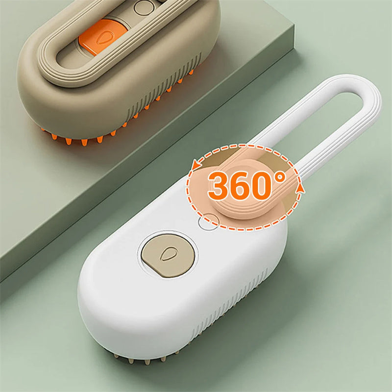 3-in-1 Cat Steam Brush - Electric Spray Massage Comb for Pet Hair Removal
