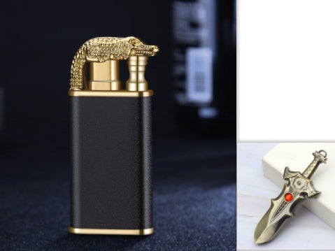 Crocodile and Dolphin Design Butane Lighter