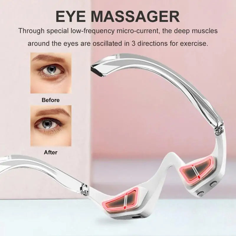 3D Micro-Current Eye Beauty Instrument - Anti-Wrinkle Eye Massager