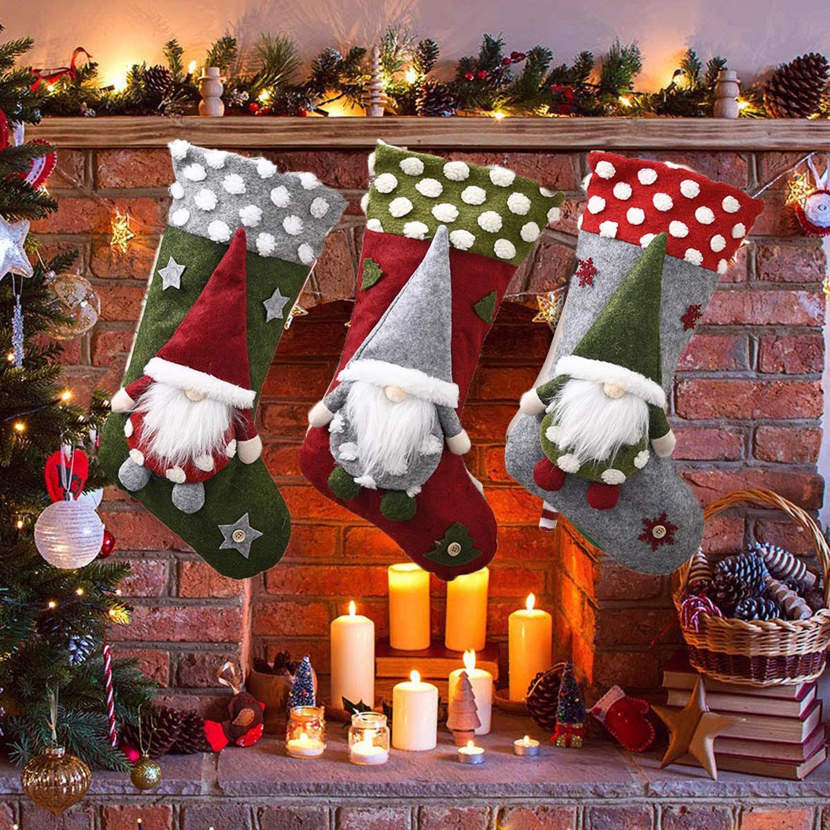 Christmas Decorative Lambswool Three-dimensional Socks | Holiday Gift