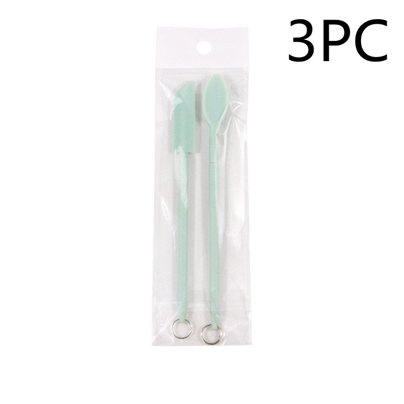 Mini Retractable Silicone Cosmetic Spatula - Beauty Bottle Scraper for Makeup & Skincare