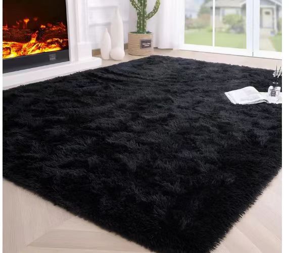 Tie-Dye Gradient Area Rug - Soft Bedroom & Living Room Carpet